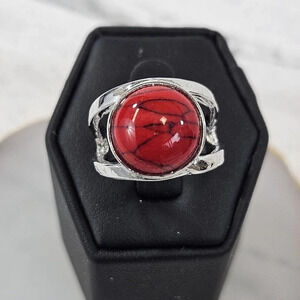 Molten Fire Adjustable Fashion Ring A58